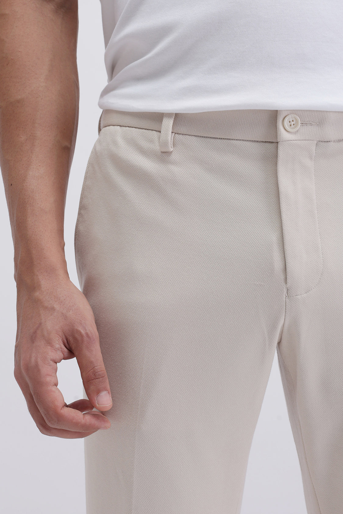 MENS TCT SANDRA LIGHT BEIGE TROUSER
