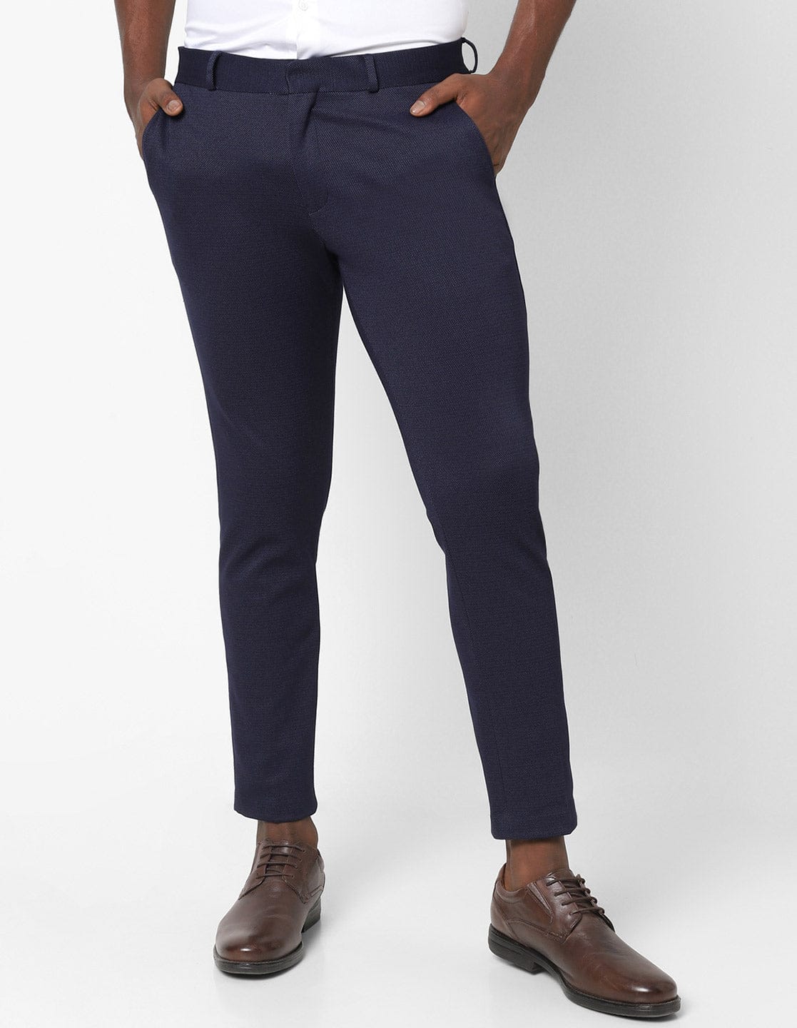 MENS NAVY PIN DOT TROUSER TCT1850