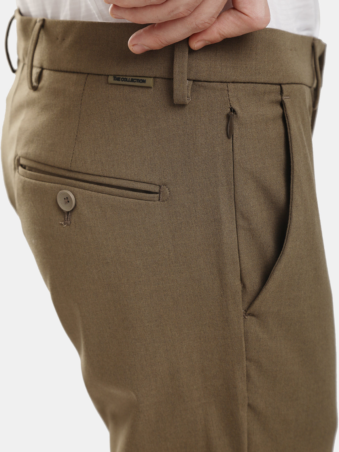 MENS TRAVIS CAMEL MELANGE TROUSER