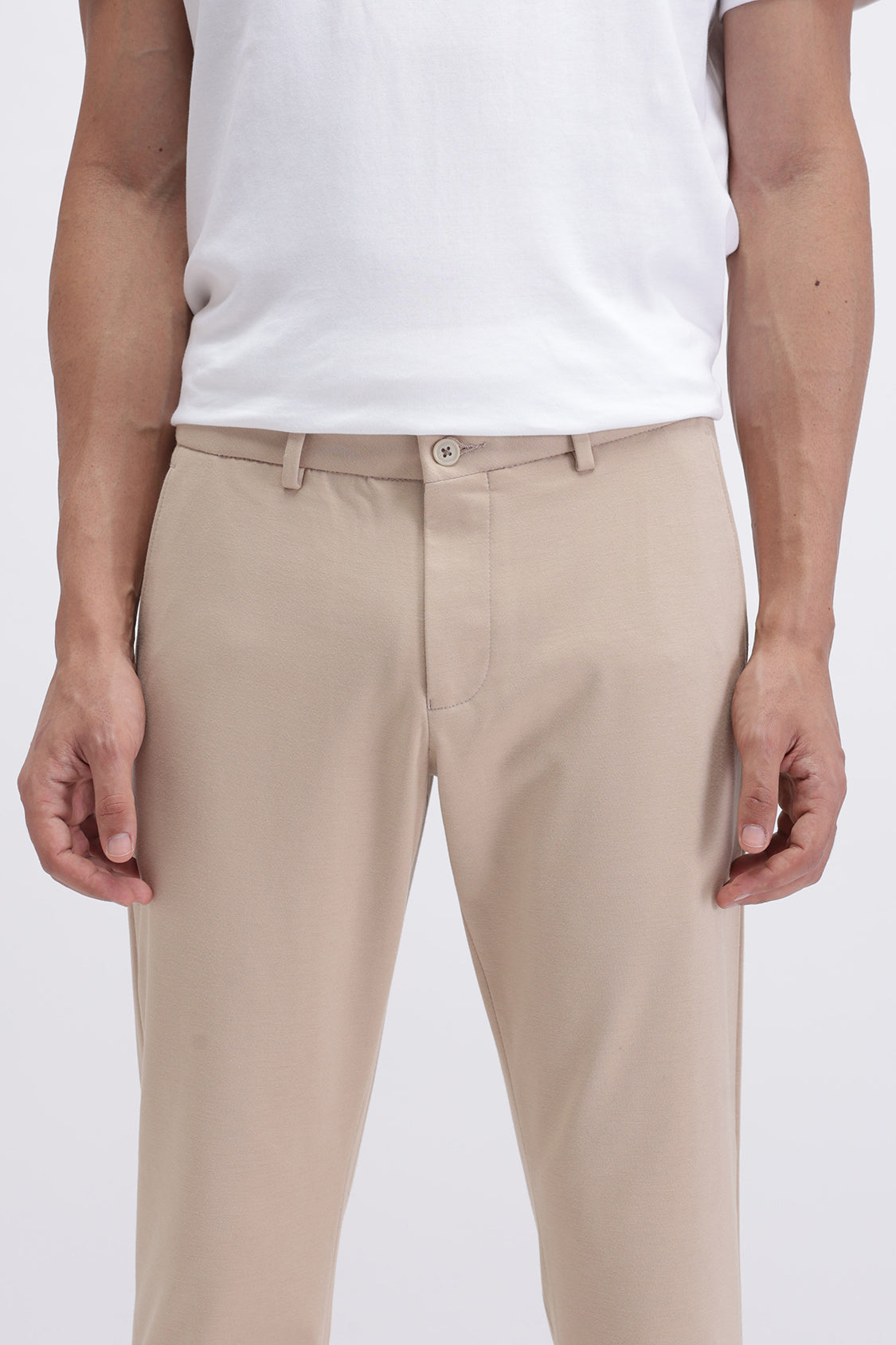 MENS TCT TAELYN BEIGE TROUSER