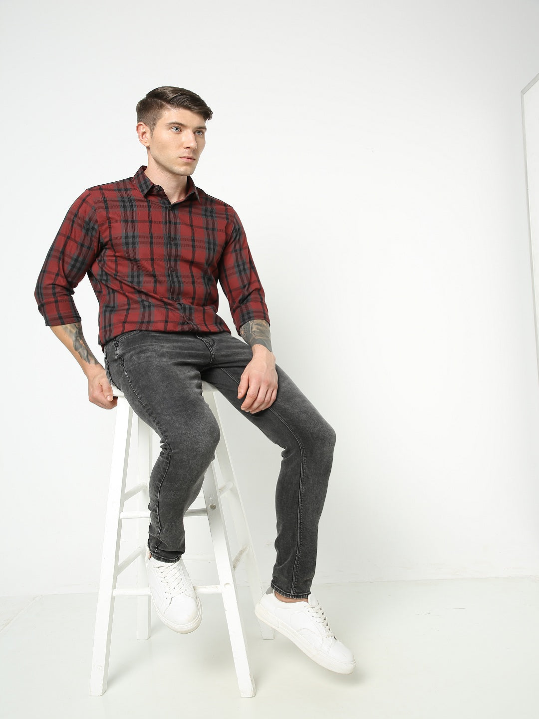 MENS LIGHT BLACK DENIM TCDN228A