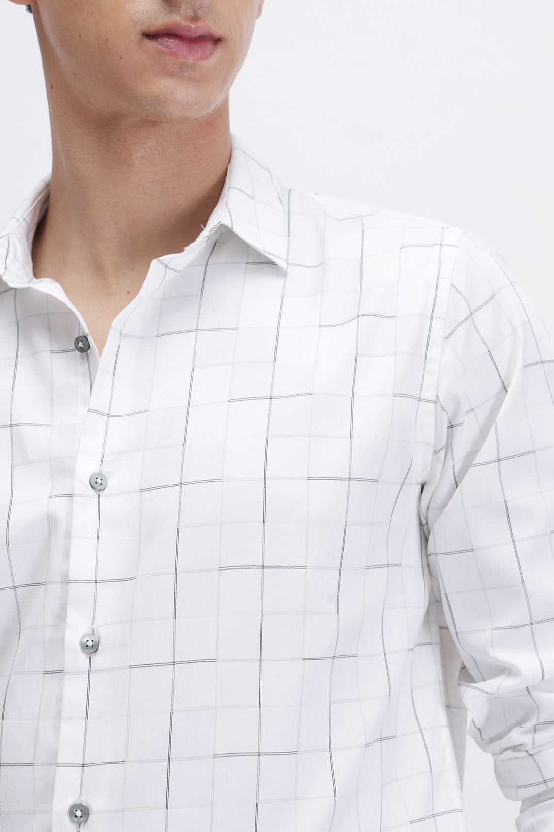 ZYPHER WHITE BLACK STRIPES SHIRT