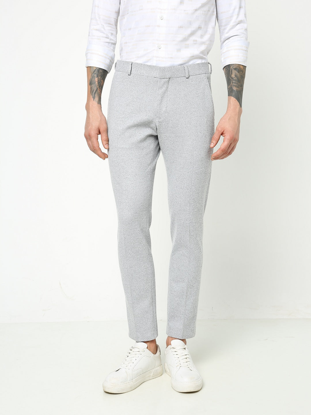 MENS LIGHT GREY TROUSER TCT JULIAN 1