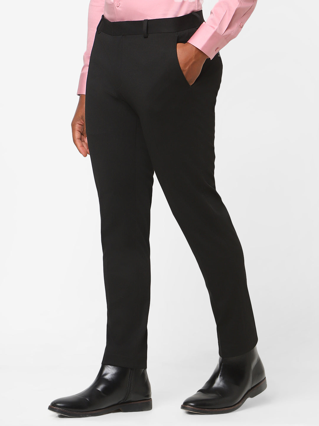 MENS BLACK TROUSER TCT GLEN
