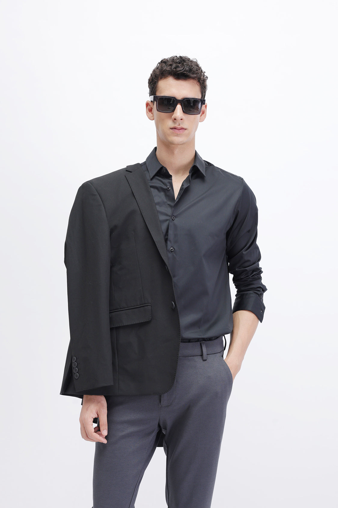 THE COLLECTION SAMUEL SLIM FIT SHIRT BLACK