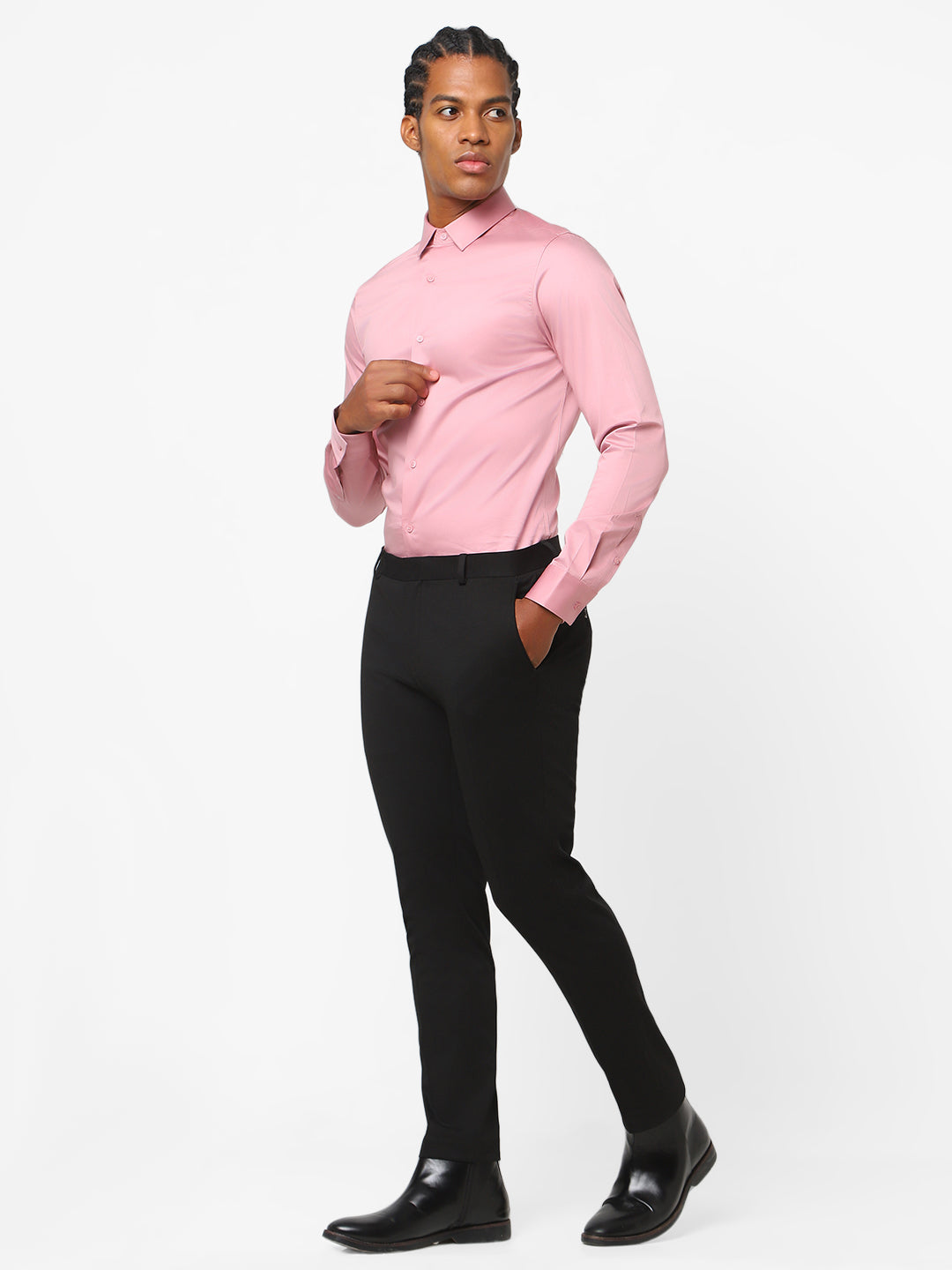 MENS BLACK TROUSER TCT GLEN