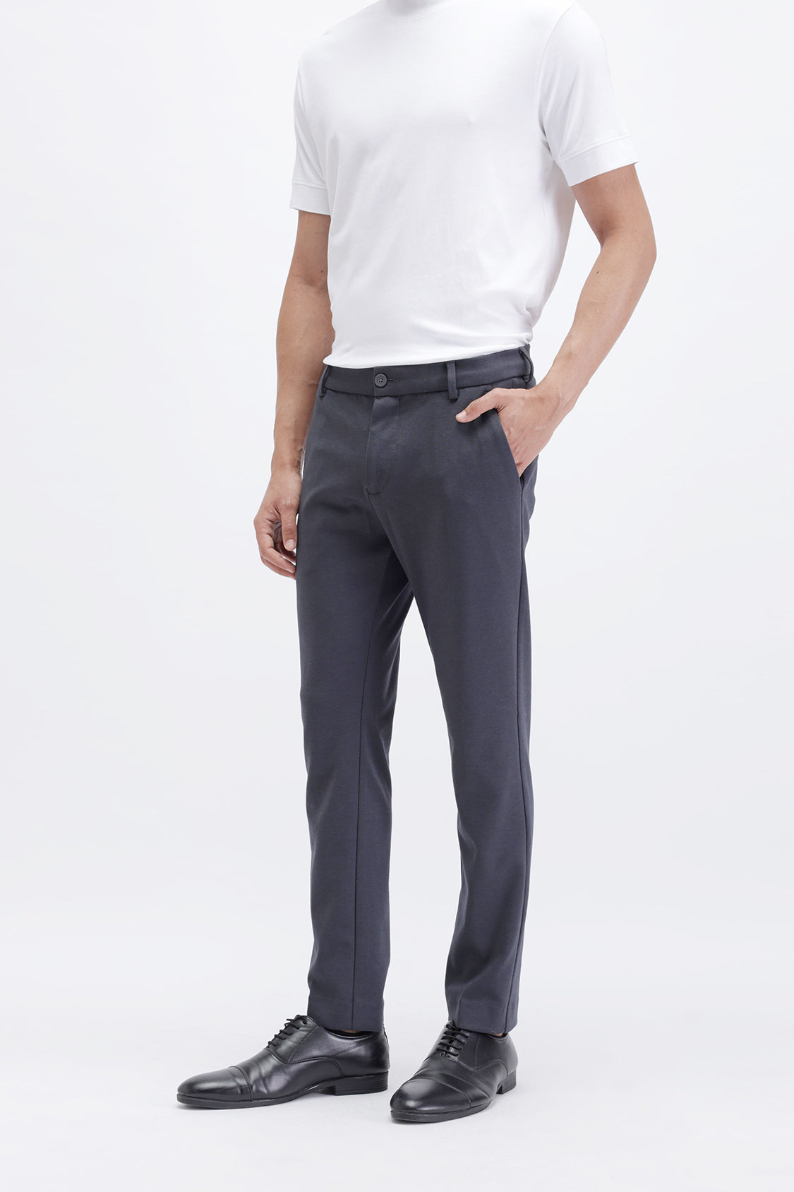 4 WAY STRETCH TROUSER CHARCOAL