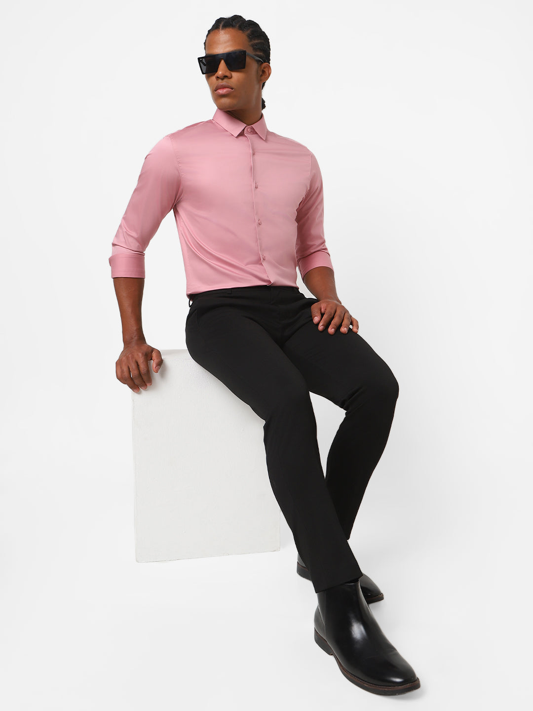 MENS BLACK TROUSER TCT GLEN