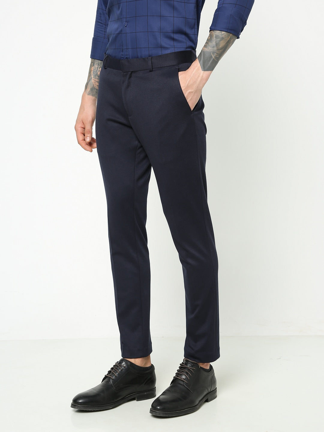 MENS NAVY TROUSER TCT LEWIS