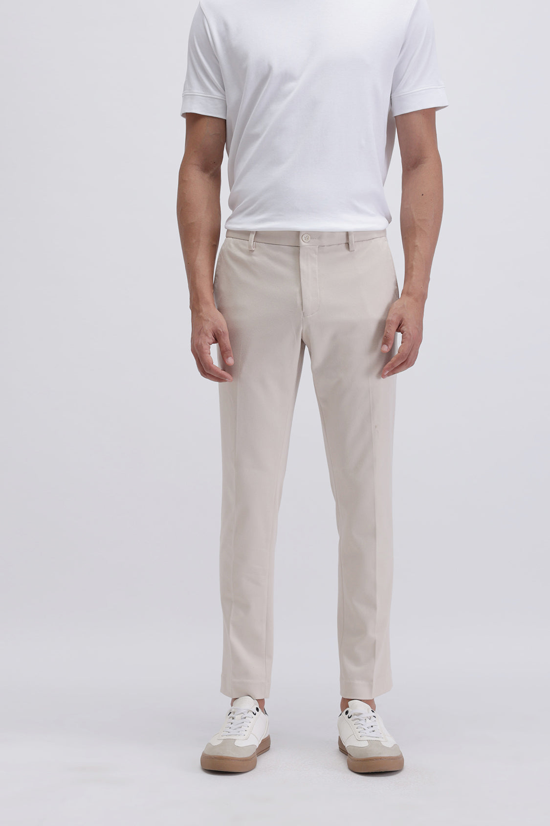 MENS TCT SANDRA LIGHT BEIGE TROUSER
