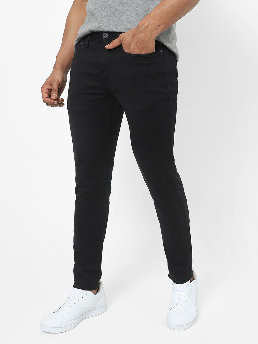 MENS BLACK DENIM TCDN186